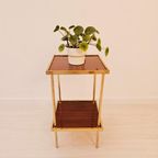 Vintage Bijzettafel, Mid-Century Plantentafel, Retro 1960S thumbnail 3