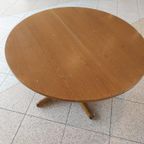 Uitschuifbare Ronde Eetkamertafel Van Thonet. thumbnail 7