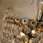 Vintage Bloemen Bloemetjes Kroonluchter Hanglamp Kristal thumbnail 2