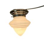 Giso Gipsen - Plafonniere - 'Eikel' - Opaalglas - Nikkel thumbnail 3