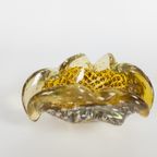 Barovier & Toso - Murano - Asbak - Glas - Amber - Zilverdeeltjes - 1950'S thumbnail 4