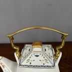 Franklin Mint. Theepot "vogels En Bloemen Uit Het Oosten". thumbnail 2