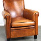 In Zeer Goede Staat Verkerende Schapenleren Design Armchair/ Fauteuil thumbnail 2