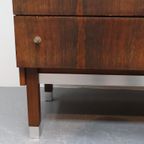 Vintage Kaptafel Palissander Drieluik Spiegel thumbnail 11
