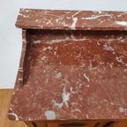 Vintage Antiek Dressoir Commode Ladekast Badkamermeubel Met Marmer Blad 611 thumbnail 10