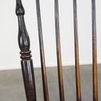 Prachtige, Elegante Antieke Houten Spijlen/ Stickback Windsor Stoel Met Een Mooie Kleurencombinat thumbnail 13
