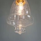 Transparante Hanglamp Van Bubbelglas, Jaren 70 thumbnail 5