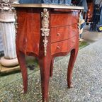 Fraai Ladekastje / Bijzettafel / Haltafel Louis Xvi Stijl. thumbnail 4