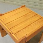 Vintage Mid Century Grenen Side Table Bijzettafel thumbnail 8