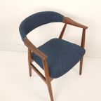 Deense Vintage Farstrup Stoel Blauw Model 213 Thomas Harlev thumbnail 7