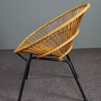 Bijzondere Rotan Fauteuil, Dutch Design, 1960 thumbnail 6