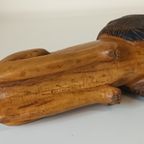 Volkskunst Houten Leeuw thumbnail 6
