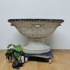 Zeer Grote Antieke Tuinvaas Bloembak Plantenbak Jardinière thumbnail 5