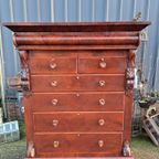 Fraaie Antieke Schotse Ladekast, Commode Licht Verkleuring thumbnail 2