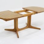 Vintage Deense Ovalen Uitschuifbare Eettafel Tafel Massief Hout thumbnail 5