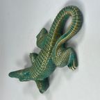 Groot Vintage Keramieken Beeld Van Krokodil, Italie 1970's thumbnail 15