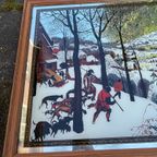 Vintage Spiegel Jagers In De Sneeuw Naar Schilderij Van Pieter Bruegel De Oude (1565) thumbnail 5