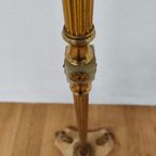 Vintage Messing Rococo Staande Kapstok Hollywood Regency Hall Tree 8 thumbnail 7