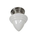 Giso Gipsen - Plafonniere - 'Eikel' - Opaalglas - Nikkel thumbnail 2
