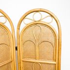 Vintage Rotan Kamerscherm Roomdivider Room Divider Rieten thumbnail 2