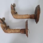 Vintage Hertenpoot Lampen Frans Taxidermy. thumbnail 5