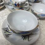 Japans Kutani Eierschaal Porselein Servies thumbnail 5