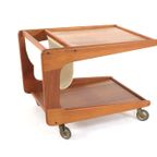 Sika Mobler Trolley Met Lectuurhouder Tijdschriftenrek Vintage Deens thumbnail 14