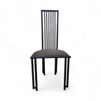 4 X Postmodern Chair / Metal Frame / 1980s thumbnail 5