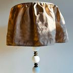 Jaren 20 Art Nouveau Glazen Bollen Vloerlamp Vintage thumbnail 4