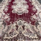 Rood Vintage Xl Yuruk Vloerkleed 186 X 287 Cm, 1970'S thumbnail 7