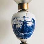 Delftsblauwe Lamp Met Molen thumbnail 8