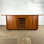 Italiaans Vintage Dressoir Kast Met Walnoot Hout thumbnail 3