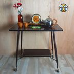 Vintage Bijzettafel/ Trolley / Barcart (Mid Century) 60S Serveerwagen thumbnail 7