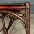 Vintage Manou/Bamboe Eettafel Xl thumbnail 13