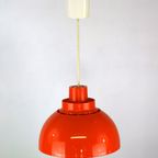 Iconische Oranje Plastic Space Age Lamp Van Nordisk Solar Compagny Ontworpen Door K. Kewo *** Jar thumbnail 6