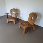 Oak Lounge Chairs 1960s thumbnail 2