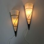 Een Paar Wandlampen Design Metaal Glas. thumbnail 6
