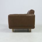 Søren Nissen And Ebbe Gehl Vintage Armchair In Brown Leather thumbnail 12