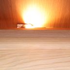 Deense Vitrinekast Rookglazen Deuren Blond Eiken thumbnail 12