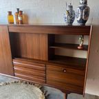 Retro Vintage Mid-Century Dressoir,High-Board,Wandkast Xl thumbnail 19