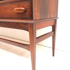 Hoge Kwaliteit Vintage Palissander Highboard / Hoog Dressoir Gemaakt In De Jaren ’60 thumbnail 9