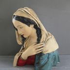 Art Deco Madonna Maria Beeld  Borstbeeld thumbnail 3