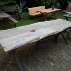 Prachtige Boomstam Tuinbank 220 Cm thumbnail 22