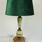 Vintage Lampvoet, Onyx, Goud/Bronskleurige Accenten thumbnail 4