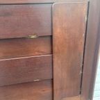Antiek Mahonie Dressoir, En Opengeklapt Een Mooi Antiek Klapbufet thumbnail 6