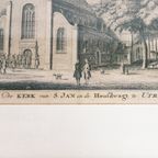 St. Janskerk En De Hoofdwacht - 1750 - Gravure Door Hendrik Spilman Uit 1744, Naar Jan De Beijer. thumbnail 5