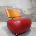 * Leolux Pallone Oranje Rode Design Fauteuil thumbnail 7