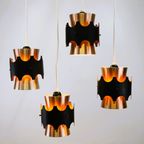 4 Scandinavische Designlampen Uit De Jaren 50 | Koperzwarte Stijl | Lamp Uit De Jaren 60 | Jo Ham thumbnail 2