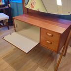 Vintage Deense Make-up Kaptafel Spiegel Make Up Opmaak Tafel thumbnail 17