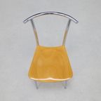 4X Postmodern Dining Chair In Chrome And Plywood By Segis, 1990S thumbnail 8
